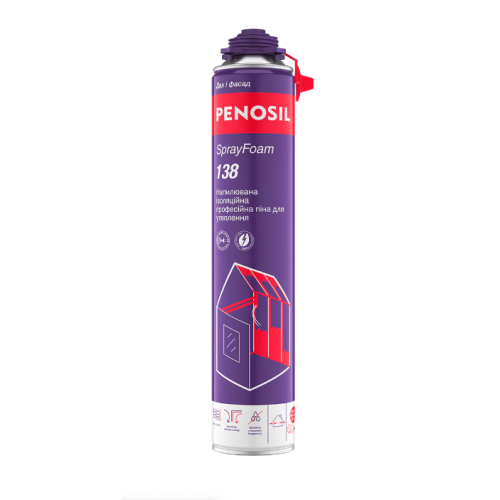 Піна для утеплення  напилювана ізоляційна професійна  SprayFoam 138 PENOSIL 810 мл.