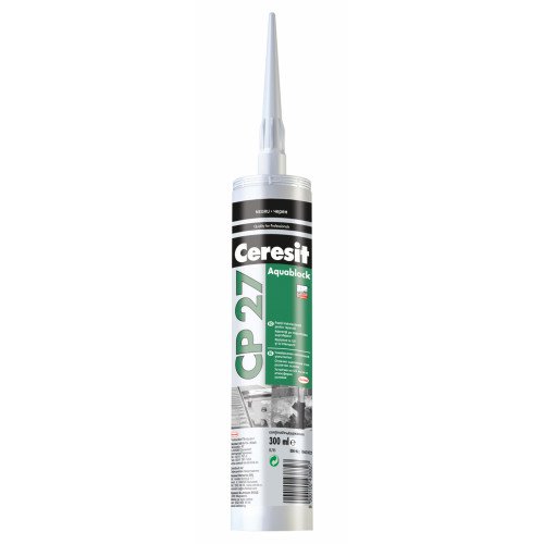 Герметик Багатоцільовий силіконовий Ceresit Aquablock СP27 300ml сірий