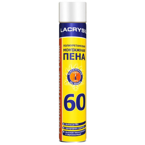 Піна монтажна LACRYSIL побутова 60л