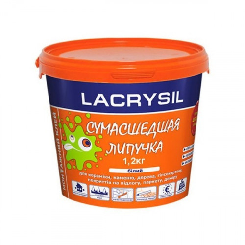 Клей LACRYSIL Скажена Липучка білий 1,2 кг