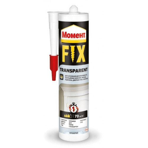 Клей монтажний Момент FIX Transparent 280г