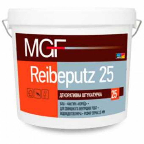 Штукатурка акрилова короїд MGF Reibeputz 25 25 кг