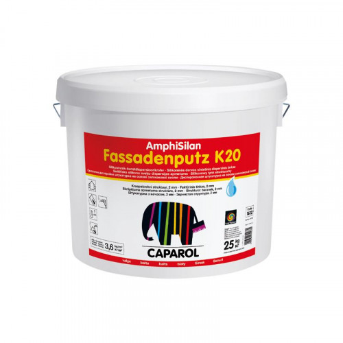 Штукатурка декоративна Caparol AmphiSilan-Fassadenputz K20 world Transparent 25кг