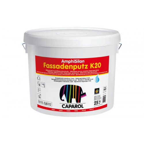 Штукатурка декоративна AmphiSilan-Fassadenputz K20 world Weis 25кг