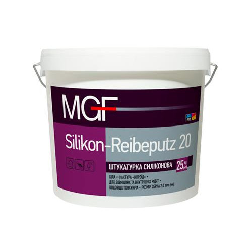 Штукатурка силіконова короїд MGF Silikon-Reibeputz 20 25 кг