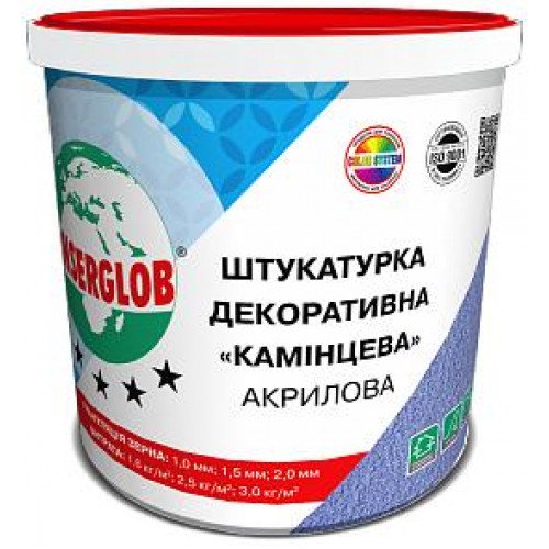 Акрилова штукатурка Anserglob 25кг Баранець 1,5мм