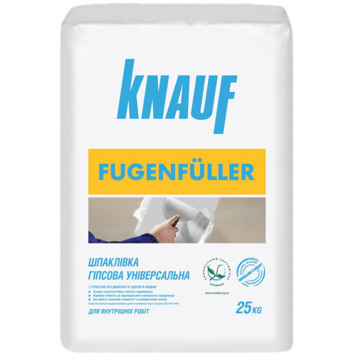 Шпаклівка гіпсова KNAUF Фугенфюллер 25кг