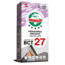 Шпаклівка фасадна Anserglob ВСТ27 20кг світло-сіра