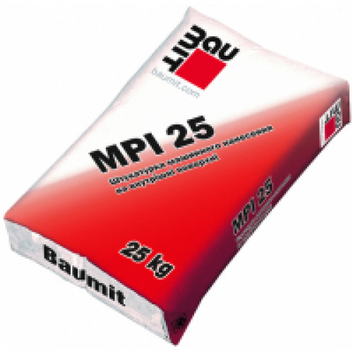 Стартова штукатурна суміш цементно-вапняна Baumit MPI 25, 25кг
