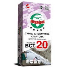 Штукатурка цементно-вапняна Anserglob ВСТ20 25кг.