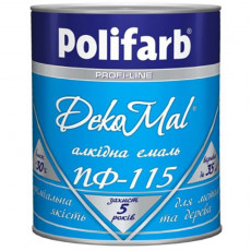 Алкідна емаль Polifarb DekoMal ПФ-115 синій 2,7 кг