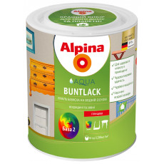 Емаль алкідна Alpina Buntlack GL (сер.) RAL7032 2,5л