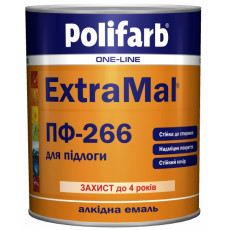 Емаль алкідна для підлоги Polifarb ЕкоМаль ПФ-266 жел.кор. 0,9 кг