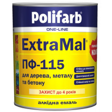 Емаль алкідна Polifarb ExtraMal ПФ-115 бежевий 0,9 кг
