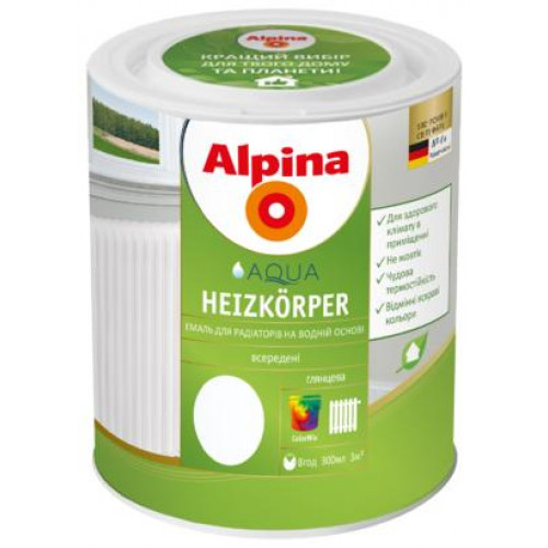 Емаль для радіаторів жароміцна алкідна Alpina Heizkorper 0,75л