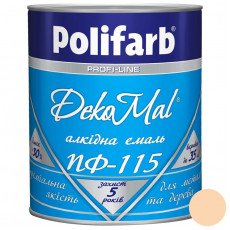 Алкідна емаль Polifarb DekoMal ПФ-115 бежевий 0,9 кг