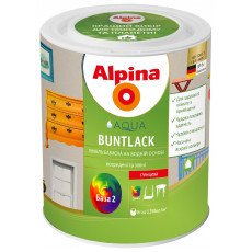 Емаль алкідна Alpina Buntlack GL (сер.) RAL7032 2,5л
