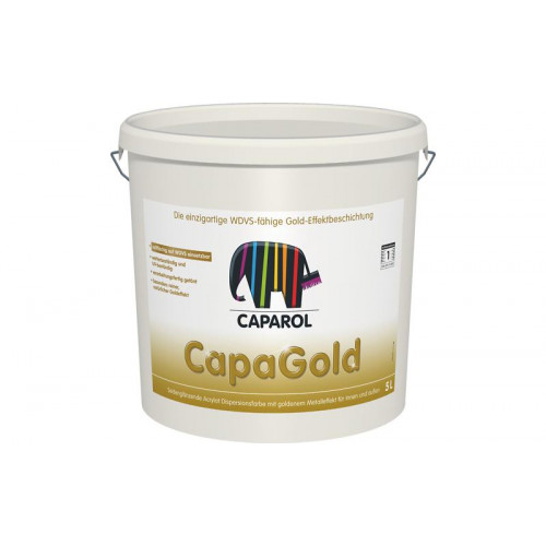 Фарба структурна дисперсійна з металевим блиском Capadecor CapaGold 5л