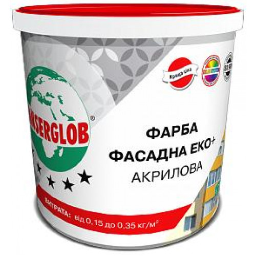 Фарба Фасад ЕКО + акрил Анцерглоб 4,2 кг