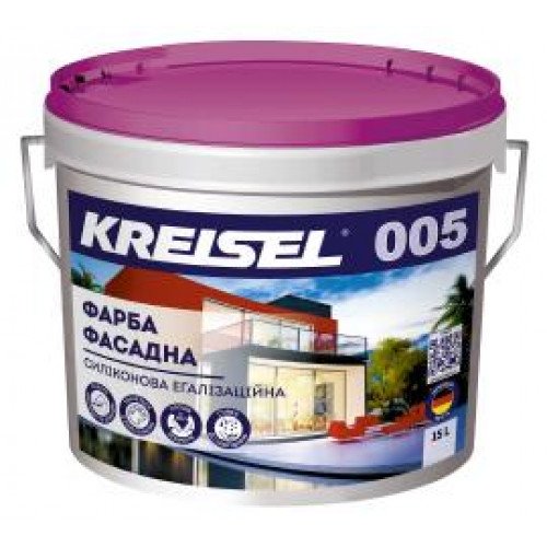 Фарба фасадна Силіконова Егалізаційна KREISEL База B 15л