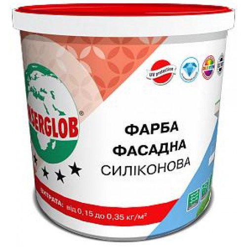Фарба ФАСАДНА силіконова Анцерглоб 14кг