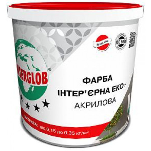 Фарба ІНТЕР'ЄР ЕКО+ акрилова Анцерглоб 14 кг