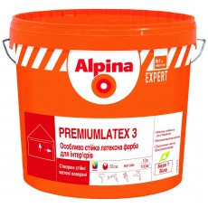 Фарба латексна Alpina EXPERT Premiumlatex 3 E.L.F. B1 18л