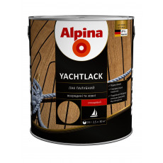 Лак для яхт глянцевий алкідний Alpina Yacht 0,75л