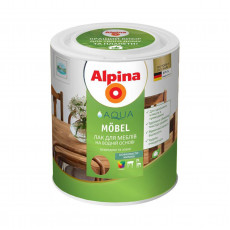 Лак меблевий Alpina Aqua Mobel /мат. 0,75л