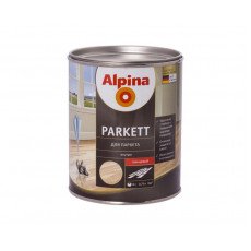 Лак паркетный алкидный усиленный полиуретаном Alpina Parkett GL глянцевий 0,75л