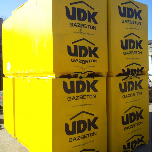 Газобетон UDK 600x200x400 (40шт 1.92м.куб)