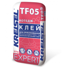 Клей для приклеювання мінераловатних та пінополістирольних плит Kreisel TF05 25кг