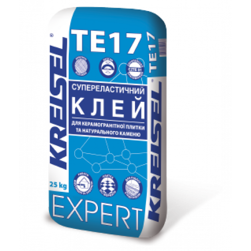 Супереластичний клей для плитки та натурального каміння Kreisel TE17 25кг