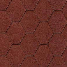 Бітумна черепиця UNI STRONG сота червоний