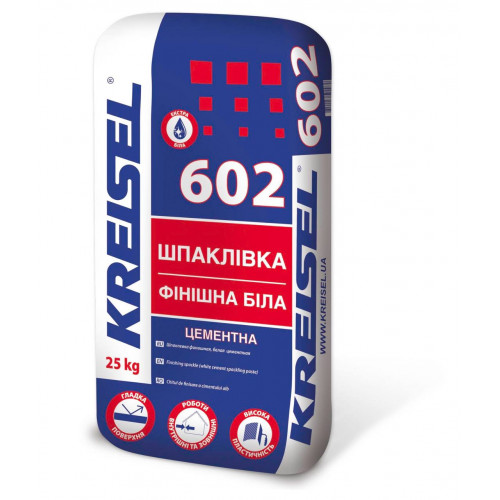 Біла цемента шпаклівка KREISEL 602 25 кг