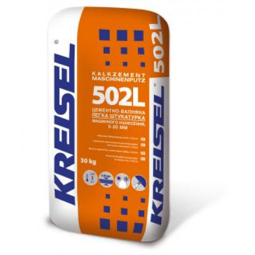 Легка штукатурка KREISEL KALKZEMENT-MASCHINENPUTZ 502L 25 кг