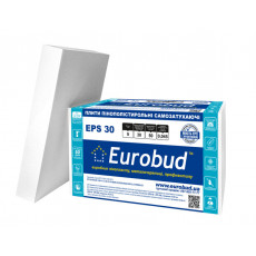 Пінопласт Eurobud EPS 30 9 кг\куб 50мм 1х0,5м