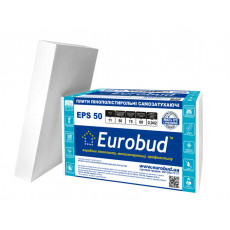 Пінопласт Eurobud EPS 50 11 кг\куб 50мм 1х0,5м